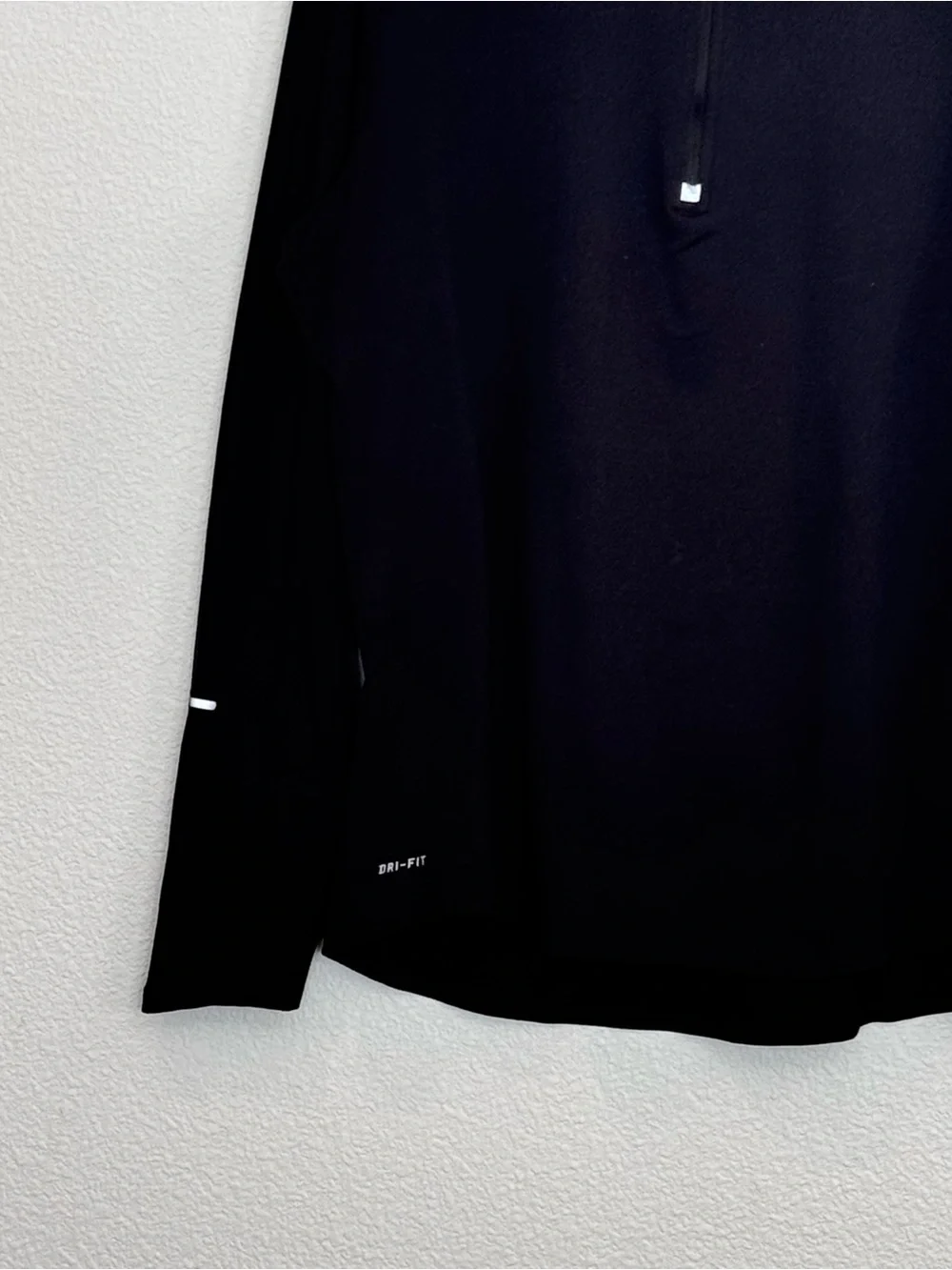 Nike Women's Running Black Quarter-Zip Long Sleeve Top